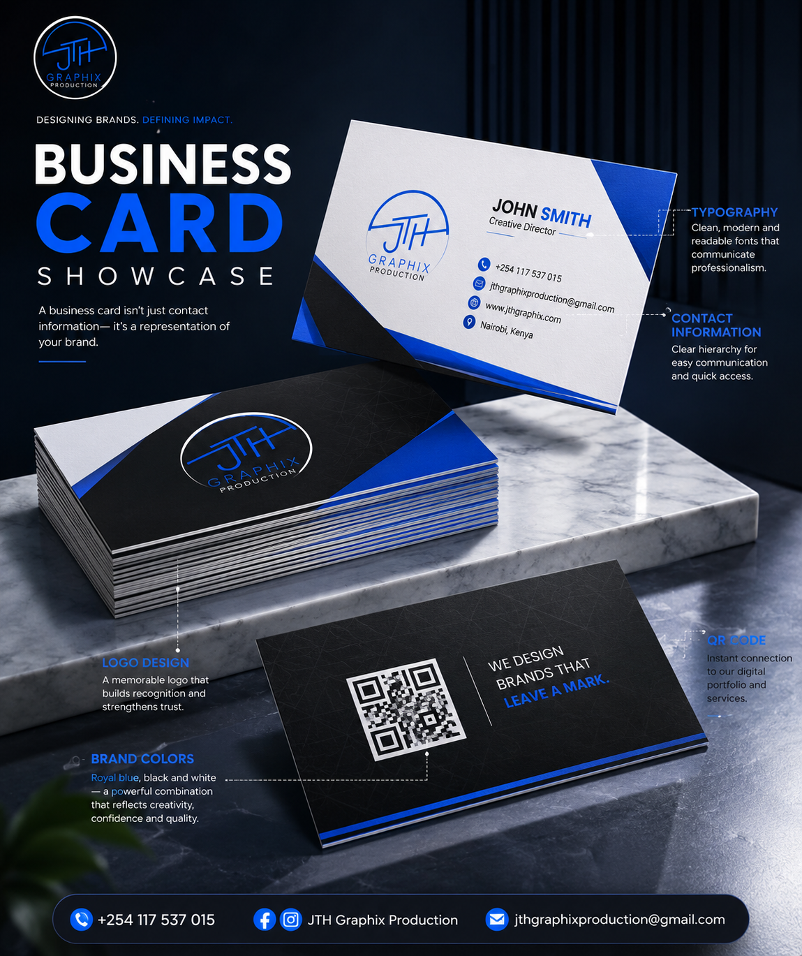 Business Card Design Suite — Print by JTH Graphix Production