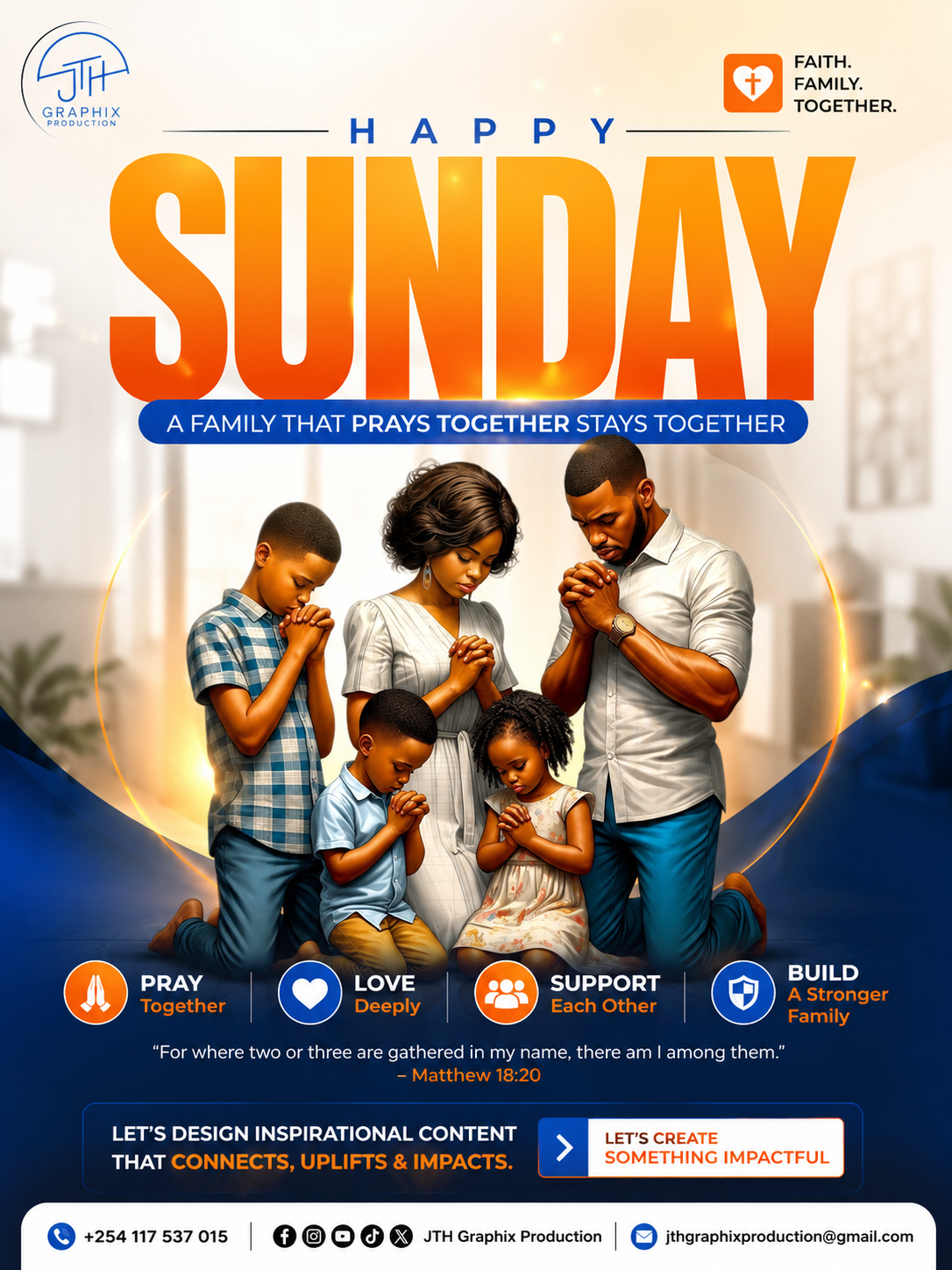 Happy Sunday Social Graphic — Social Media by JTH Graphix Production