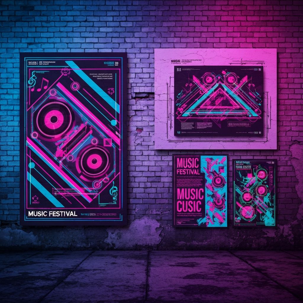 Music Festival Poster Series — Graphic Design by JTH Graphix Production