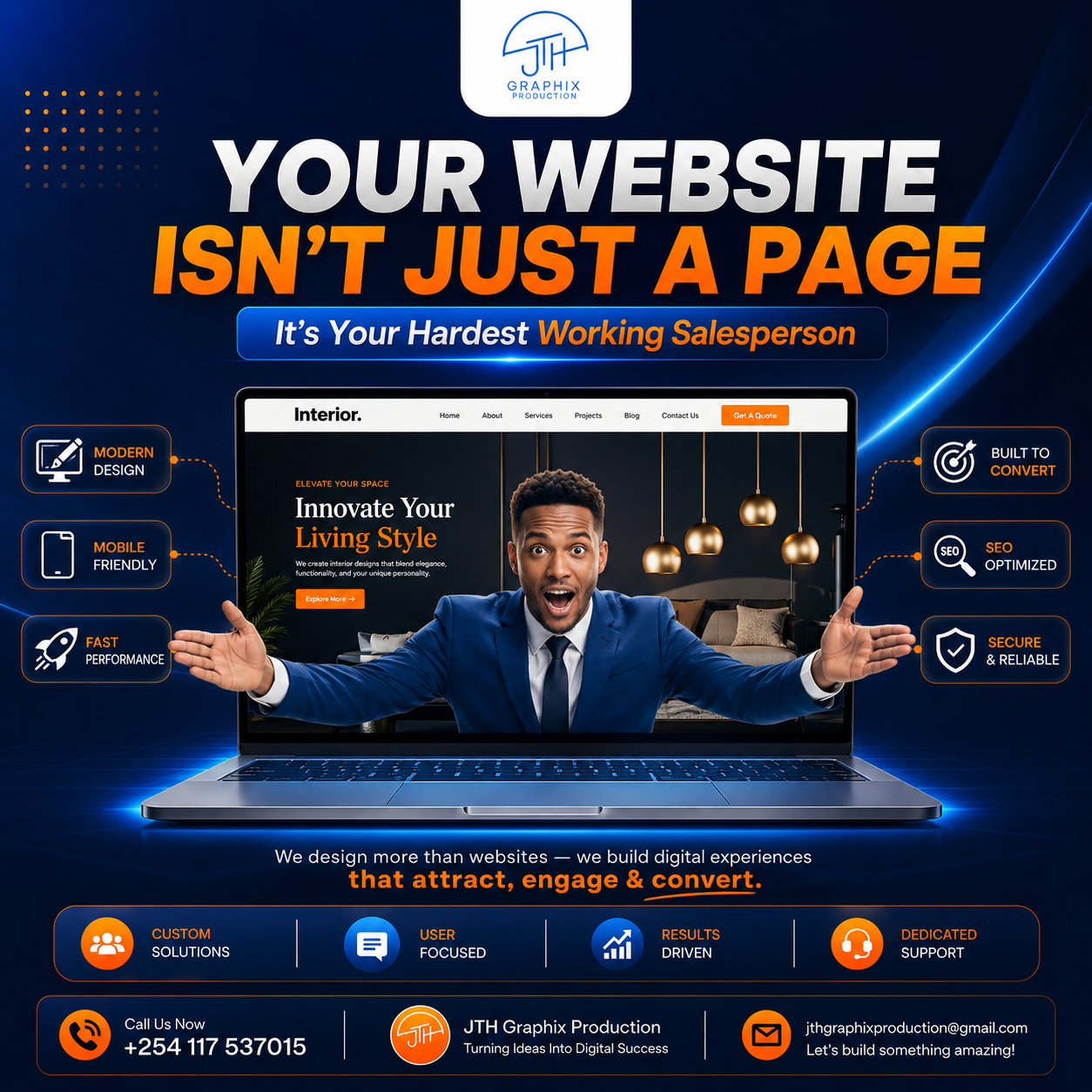 Responsive Web Design — Web Development by JTH Graphix Production